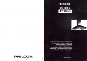 Bruksanvisning Philco PC1200S Köksfläkt