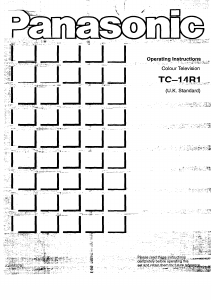 Bruksanvisning Panasonic TC-14R1 TV