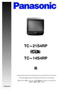 Manuál Panasonic TC-14S4RP Televize