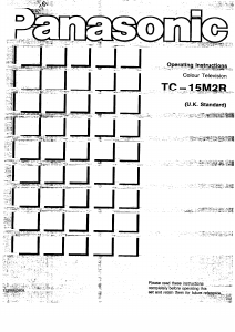 Bruksanvisning Panasonic TC-15M2R TV