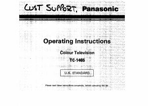 Bruksanvisning Panasonic TC-1465 TV