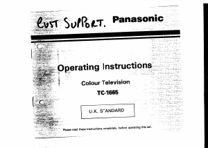 Bruksanvisning Panasonic TC-1665 TV