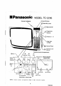 Bruksanvisning Panasonic TC-2216 TV