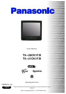 Bruksanvisning Panasonic TX-21CK1FB TV