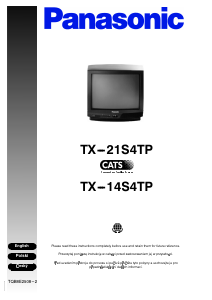 Manuál Panasonic TX-21S4TP Televize