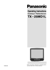 Bruksanvisning Panasonic TX-25MD1L TV