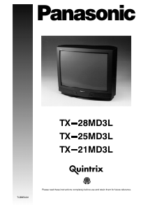 Bruksanvisning Panasonic TX-25MD3L TV
