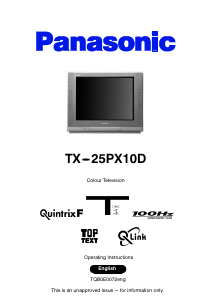 Handleiding Panasonic TX-25PX10D Televisie