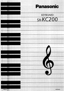 Handleiding Panasonic SX-KC200 Keyboard