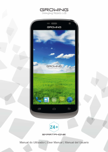 Manual de uso Growing Z4+ Teléfono móvil