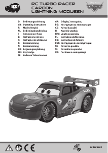 Manual Dickie Toys Carbon Turbo Drifting Lightning McQueen Carro telecomandado