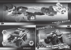 Manual Dickie Toys Ford F150 Lightning SVT - Mud Wrestler Mașină cu telecomanda