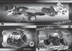 Manual Dickie Toys Ford F150 Lightning SVT - S. Team Roller Mașină cu telecomanda