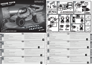 Manual Dickie Toys Gravel Hunter Mașină cu telecomanda