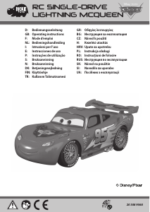 Manual Dickie Toys Lightning McQueen Single Drive Mașină cu telecomanda
