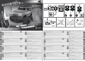 Manual Dickie Toys Red Thunder Mașină cu telecomanda