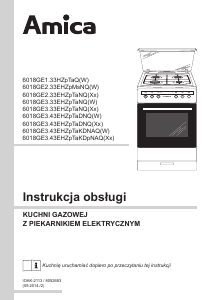 Instrukcja Amica 618GE3.43HZpTaKDNAQ(W) Kuchnia