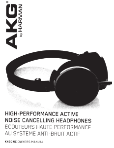 Bruksanvisning AKG K490C Hörlurar