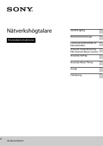 Bruksanvisning Sony SA-NS310 Högtalare