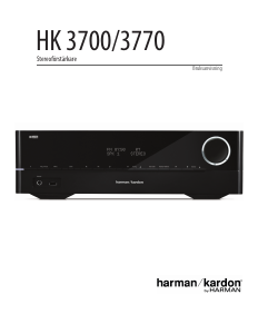 Bruksanvisning Harman Kardon HK 3700 Förstärkare