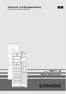 Bedienungsanleitung Liebherr CBNes 5778 Kühl-gefrierkombination