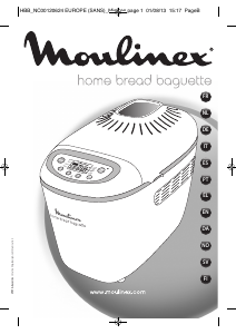Brugsanvisning Moulinex OW6118 Home Bread Baguette Bagemaskine