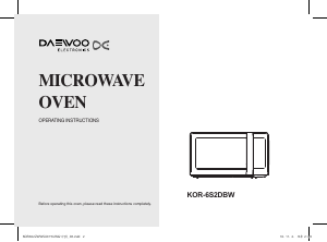 Handleiding Daewoo KOR-6S2DBW Magnetron