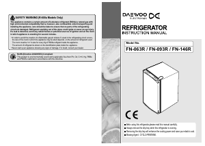 Manual Daewoo FN-063R Refrigerator