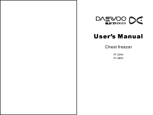 Handleiding Daewoo FF-384H Vriezer