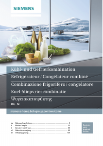 Manuale Siemens KG39NAIDP Frigorifero-congelatore