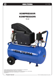 Käyttöohje Biltema 15-24 Kompressori