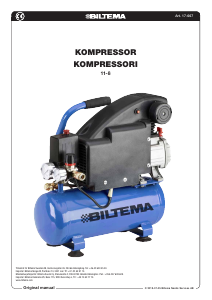 Bruksanvisning Biltema 11-8 Kompressor