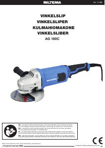 Brugsanvisning Biltema AG 180C Vinkelsliber