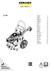 Manual de uso Kärcher G 7.180 Limpiadora de alta presión