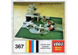 Handleiding Lego set 367 Basic Mini vliegveld en voertuigen