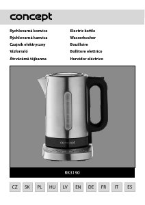 Manual Concept RK3190 Kettle