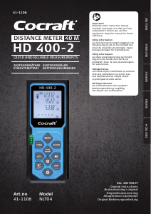 Handleiding Cocraft NLT04 Afstandsmeter