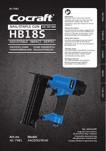 Bruksanvisning Cocraft XAGD50/9040 Häftpistol