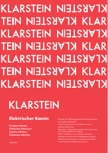 Bedienungsanleitung Klarstein 10031557 Elektrokamin
