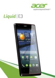 Manual Acer Liquid E3 Mobile Phone