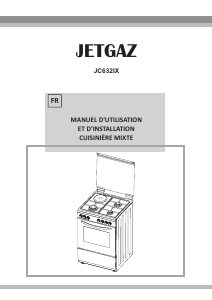Mode d’emploi Jetgaz JC632IX Cuisinière