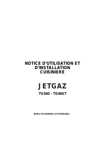 Mode d’emploi Jetgaz TG56G Cuisinière
