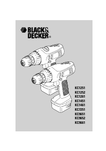 Käyttöohje Black and Decker KC9651 Porakone-ruuvinväännin