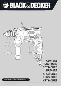 Manual Black and Decker CD714CRE Impact Drill