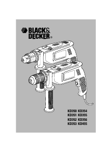 Mode d’emploi Black and Decker KD354 Perceuse à percussion
