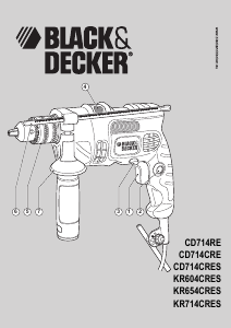 Manual Black and Decker KR714CRES Rotary Hammer