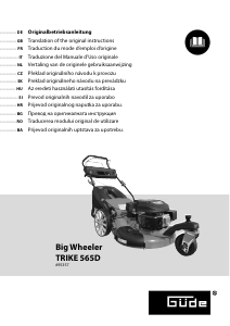 Mode d’emploi Güde 565D Trike Big Wheeler Tondeuse à gazon