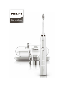 Manual Philips HX9398 Sonicare DiamondClean Escova de dentes elétrica
