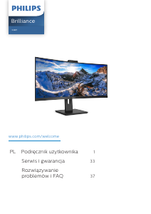 Instrukcja Philips 346P1CRH Monitor LED