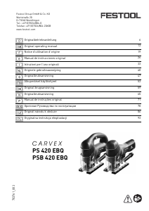 Manual Festool CARVEX PS 420 EBQ Jigsaw